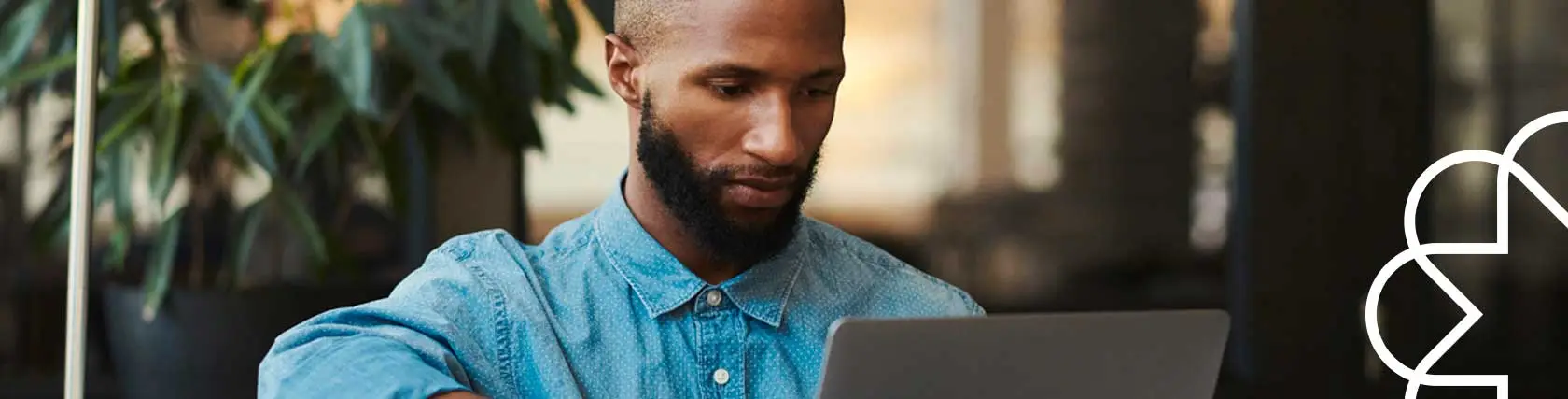 Man at laptop